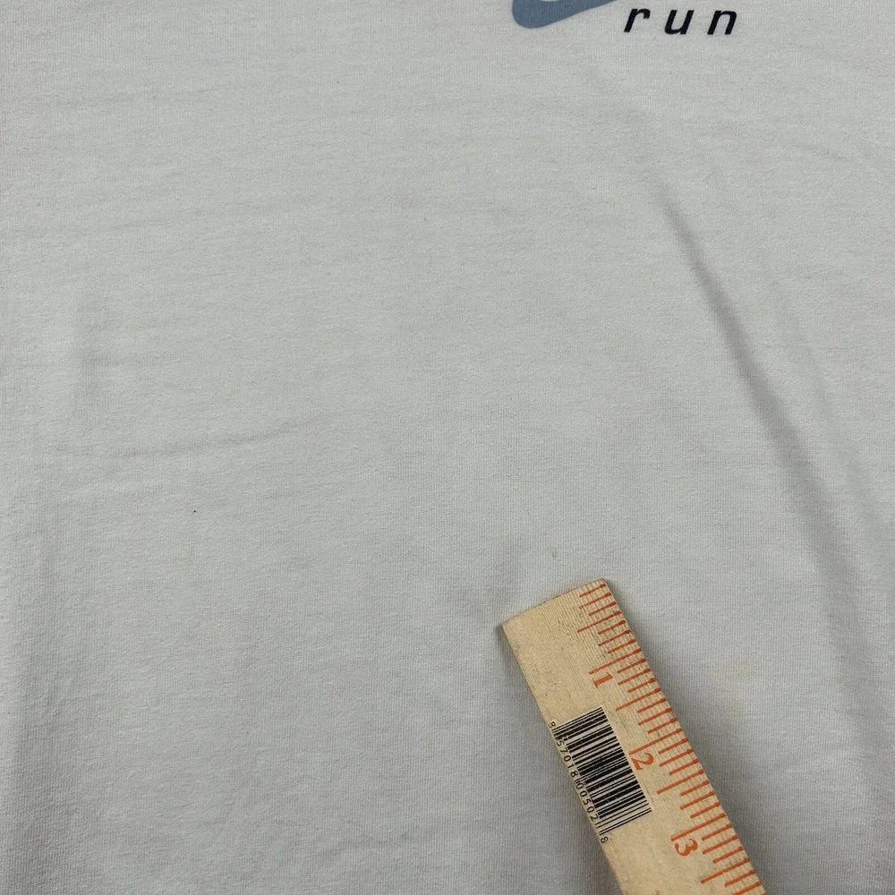 Vintage Nike Shirt Womens Medium‎ Run Center Check Swoosh Basic USA 90s